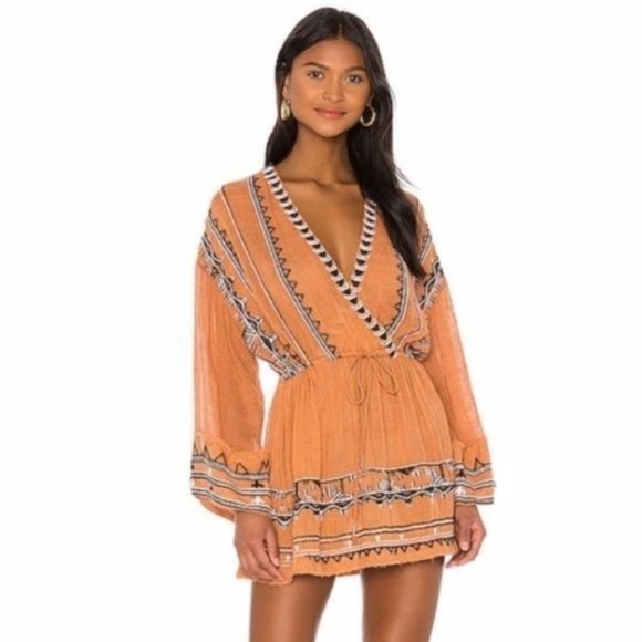 FREE PEOPLE Saffron Embroidered Tunic / Dress NWT - SIze Small - Picture 1 of 4